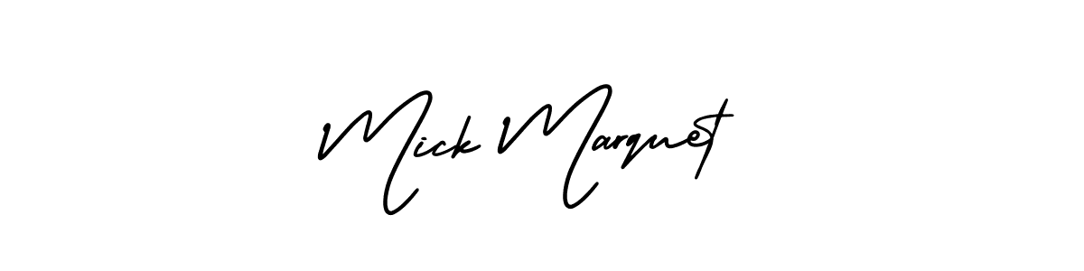 Make a short Mick Marquet signature style. Manage your documents anywhere anytime using AmerikaSignatureDemo-Regular. Create and add eSignatures, submit forms, share and send files easily. Mick Marquet signature style 3 images and pictures png