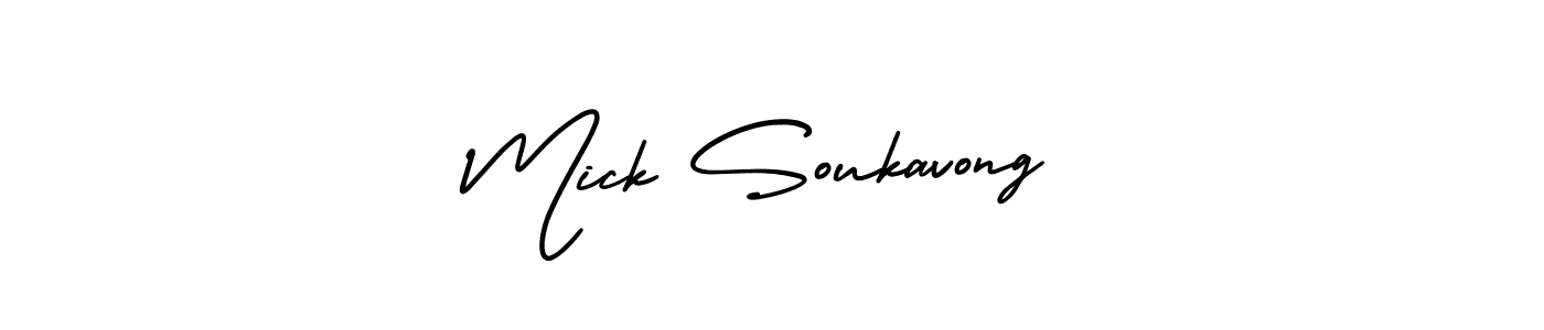 Best and Professional Signature Style for Mick Soukavong. AmerikaSignatureDemo-Regular Best Signature Style Collection. Mick Soukavong signature style 3 images and pictures png