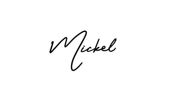 Make a beautiful signature design for name Mickel. Use this online signature maker to create a handwritten signature for free. Mickel signature style 3 images and pictures png