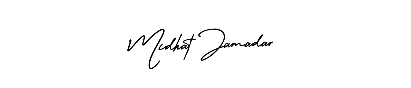 Use a signature maker to create a handwritten signature online. With this signature software, you can design (AmerikaSignatureDemo-Regular) your own signature for name Midhat Jamadar. Midhat Jamadar signature style 3 images and pictures png