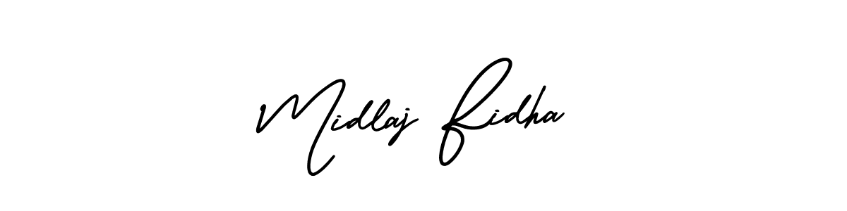 See photos of Midlaj Fidha official signature by Spectra . Check more albums & portfolios. Read reviews & check more about AmerikaSignatureDemo-Regular font. Midlaj Fidha signature style 3 images and pictures png