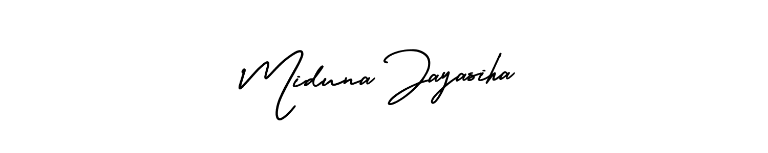 Make a beautiful signature design for name Miduna Jayasiha. Use this online signature maker to create a handwritten signature for free. Miduna Jayasiha signature style 3 images and pictures png