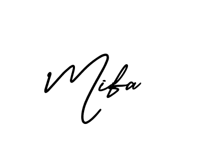 AmerikaSignatureDemo-Regular is a professional signature style that is perfect for those who want to add a touch of class to their signature. It is also a great choice for those who want to make their signature more unique. Get Mifa name to fancy signature for free. Mifa signature style 3 images and pictures png