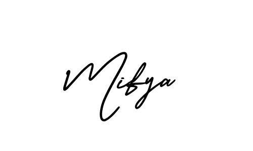 Also You can easily find your signature by using the search form. We will create Mifya name handwritten signature images for you free of cost using AmerikaSignatureDemo-Regular sign style. Mifya signature style 3 images and pictures png