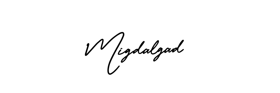 Make a short Migdalgad signature style. Manage your documents anywhere anytime using AmerikaSignatureDemo-Regular. Create and add eSignatures, submit forms, share and send files easily. Migdalgad signature style 3 images and pictures png