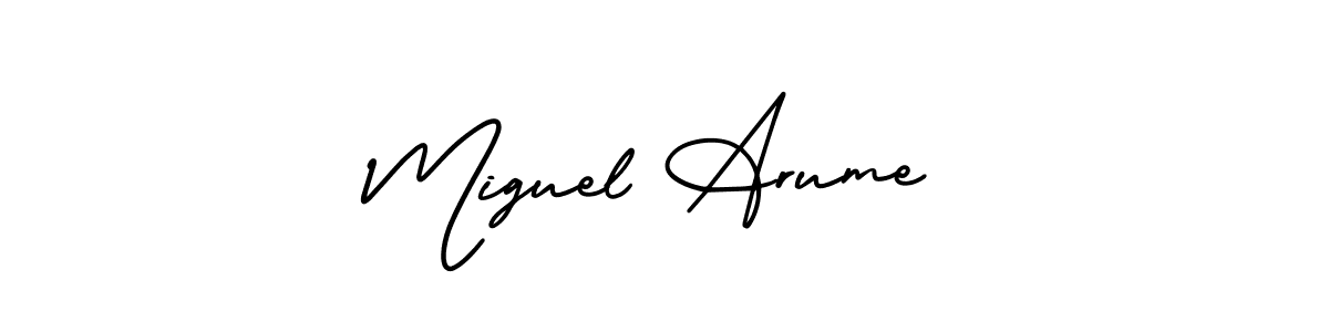 Also we have Miguel Arume name is the best signature style. Create professional handwritten signature collection using AmerikaSignatureDemo-Regular autograph style. Miguel Arume signature style 3 images and pictures png