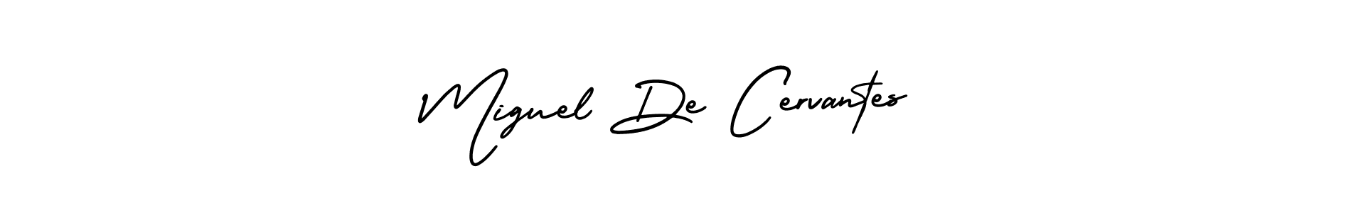 Use a signature maker to create a handwritten signature online. With this signature software, you can design (AmerikaSignatureDemo-Regular) your own signature for name Miguel De Cervantes. Miguel De Cervantes signature style 3 images and pictures png