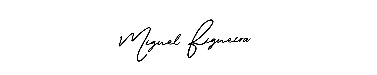 Make a short Miguel Figueira signature style. Manage your documents anywhere anytime using AmerikaSignatureDemo-Regular. Create and add eSignatures, submit forms, share and send files easily. Miguel Figueira signature style 3 images and pictures png