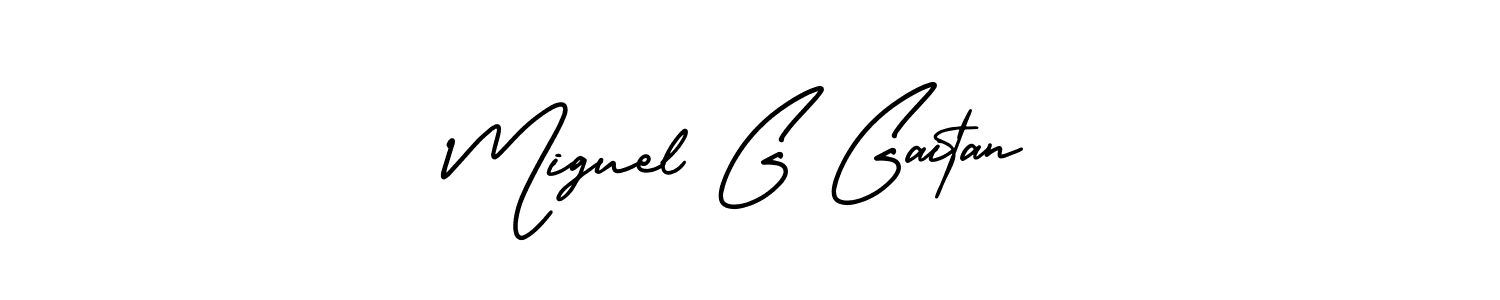 Best and Professional Signature Style for Miguel G Gaitan. AmerikaSignatureDemo-Regular Best Signature Style Collection. Miguel G Gaitan signature style 3 images and pictures png