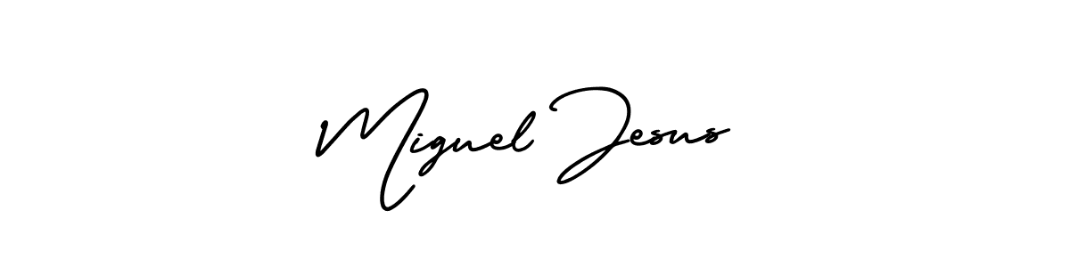 if you are searching for the best signature style for your name Miguel Jesus. so please give up your signature search. here we have designed multiple signature styles  using AmerikaSignatureDemo-Regular. Miguel Jesus signature style 3 images and pictures png