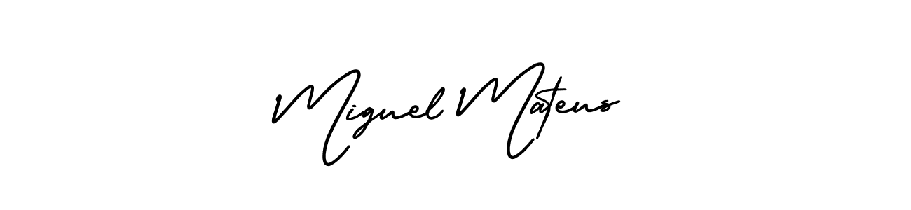 How to make Miguel Mateus signature? AmerikaSignatureDemo-Regular is a professional autograph style. Create handwritten signature for Miguel Mateus name. Miguel Mateus signature style 3 images and pictures png