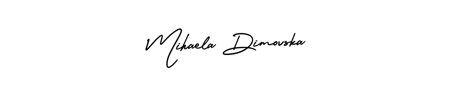 Similarly AmerikaSignatureDemo-Regular is the best handwritten signature design. Signature creator online .You can use it as an online autograph creator for name Mihaela Dimovska. Mihaela Dimovska signature style 3 images and pictures png