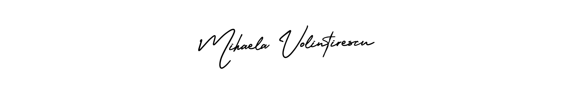 Design your own signature with our free online signature maker. With this signature software, you can create a handwritten (AmerikaSignatureDemo-Regular) signature for name Mihaela Volintirescu. Mihaela Volintirescu signature style 3 images and pictures png