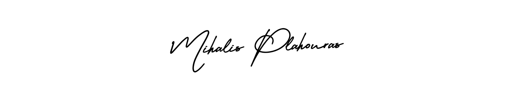 Also You can easily find your signature by using the search form. We will create Mihalis Plahouras name handwritten signature images for you free of cost using AmerikaSignatureDemo-Regular sign style. Mihalis Plahouras signature style 3 images and pictures png