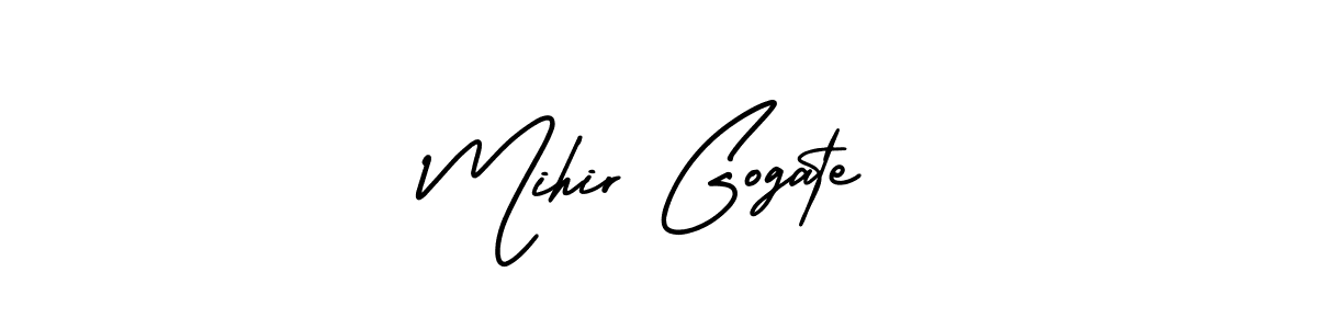 How to Draw Mihir Gogate signature style? AmerikaSignatureDemo-Regular is a latest design signature styles for name Mihir Gogate. Mihir Gogate signature style 3 images and pictures png