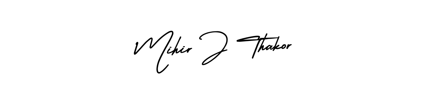 It looks lik you need a new signature style for name Mihir J Thakor. Design unique handwritten (AmerikaSignatureDemo-Regular) signature with our free signature maker in just a few clicks. Mihir J Thakor signature style 3 images and pictures png