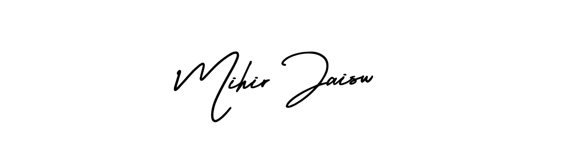 How to make Mihir Jaisw name signature. Use AmerikaSignatureDemo-Regular style for creating short signs online. This is the latest handwritten sign. Mihir Jaisw signature style 3 images and pictures png