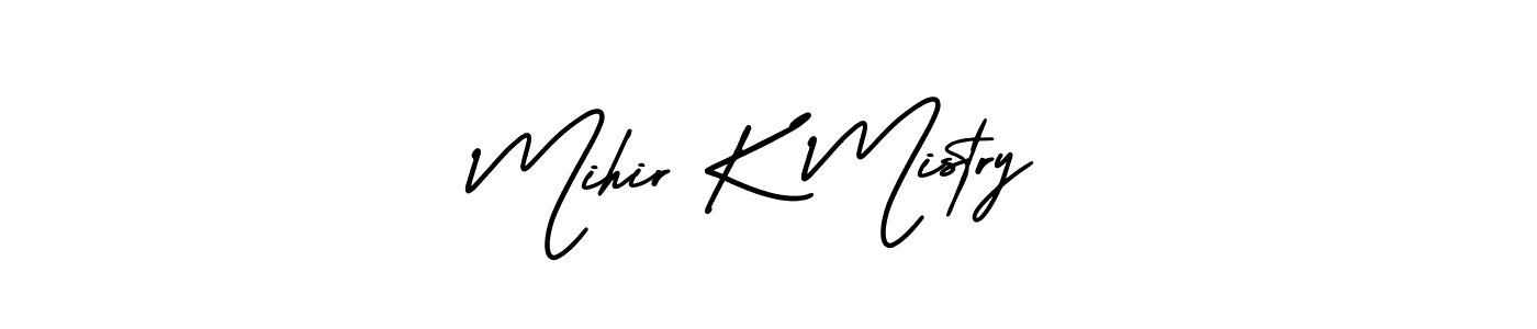 It looks lik you need a new signature style for name Mihir K Mistry. Design unique handwritten (AmerikaSignatureDemo-Regular) signature with our free signature maker in just a few clicks. Mihir K Mistry signature style 3 images and pictures png