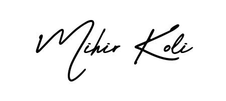 Make your name Mihir Koli memorable on every contract using AmerikaSignatureDemo-Regular autograph style. Instant transparent background export available. Mihir Koli signature style 3 images and pictures png