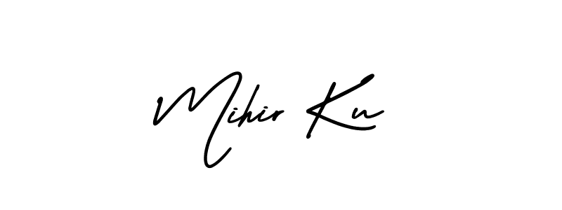 AmerikaSignatureDemo-Regular is a professional signature style that is perfect for those who want to add a touch of class to their signature. It is also a great choice for those who want to make their signature more unique. Get Mihir Ku name to fancy signature for free. Mihir Ku signature style 3 images and pictures png