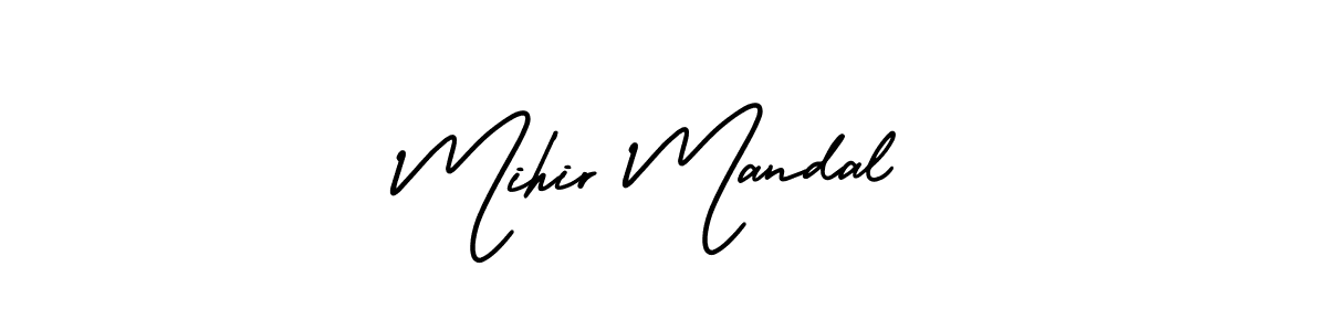 if you are searching for the best signature style for your name Mihir Mandal. so please give up your signature search. here we have designed multiple signature styles  using AmerikaSignatureDemo-Regular. Mihir Mandal signature style 3 images and pictures png