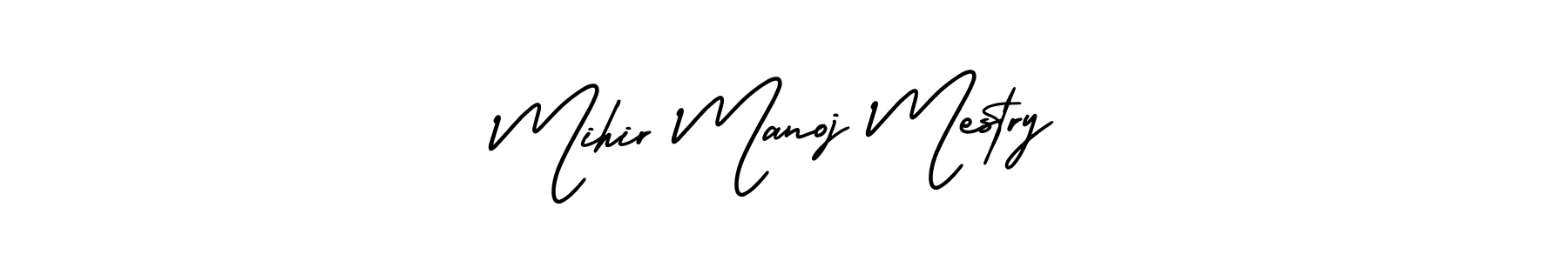 Use a signature maker to create a handwritten signature online. With this signature software, you can design (AmerikaSignatureDemo-Regular) your own signature for name Mihir Manoj Mestry. Mihir Manoj Mestry signature style 3 images and pictures png