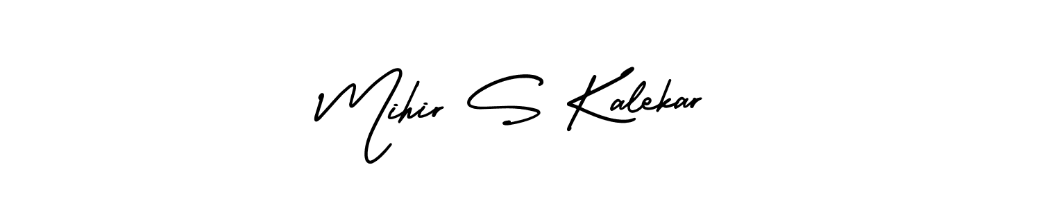 if you are searching for the best signature style for your name Mihir S Kalekar. so please give up your signature search. here we have designed multiple signature styles  using AmerikaSignatureDemo-Regular. Mihir S Kalekar signature style 3 images and pictures png