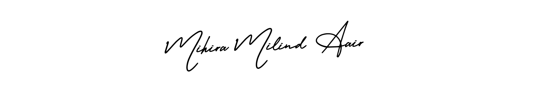 Make a beautiful signature design for name Mihira Milind Aair. Use this online signature maker to create a handwritten signature for free. Mihira Milind Aair signature style 3 images and pictures png