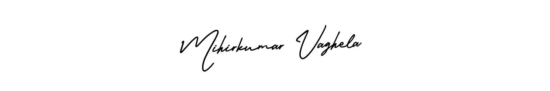 if you are searching for the best signature style for your name Mihirkumar Vaghela. so please give up your signature search. here we have designed multiple signature styles  using AmerikaSignatureDemo-Regular. Mihirkumar Vaghela signature style 3 images and pictures png