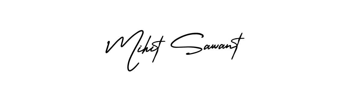 Best and Professional Signature Style for Mihit Sawant. AmerikaSignatureDemo-Regular Best Signature Style Collection. Mihit Sawant signature style 3 images and pictures png