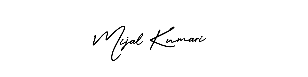 Design your own signature with our free online signature maker. With this signature software, you can create a handwritten (AmerikaSignatureDemo-Regular) signature for name Mijal Kumari. Mijal Kumari signature style 3 images and pictures png