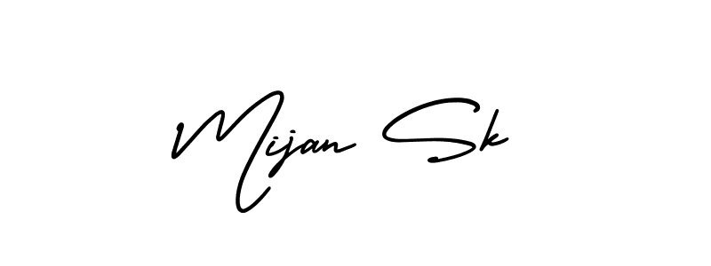 Also You can easily find your signature by using the search form. We will create Mijan Sk name handwritten signature images for you free of cost using AmerikaSignatureDemo-Regular sign style. Mijan Sk signature style 3 images and pictures png