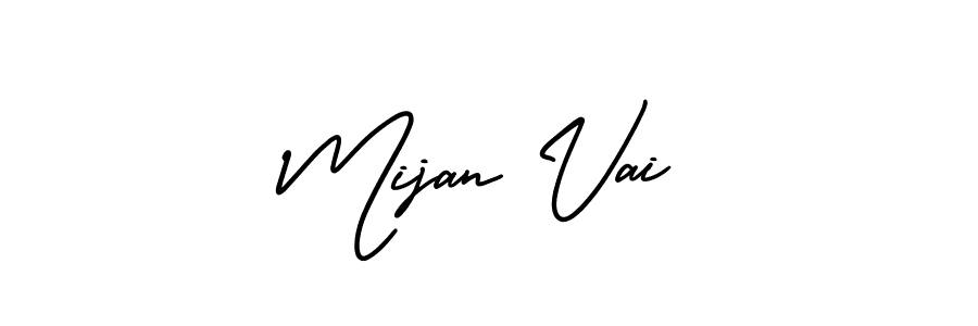 Design your own signature with our free online signature maker. With this signature software, you can create a handwritten (AmerikaSignatureDemo-Regular) signature for name Mijan Vai. Mijan Vai signature style 3 images and pictures png