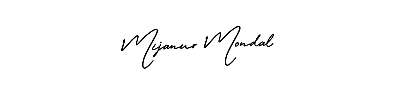 Make a beautiful signature design for name Mijanur Mondal. With this signature (AmerikaSignatureDemo-Regular) style, you can create a handwritten signature for free. Mijanur Mondal signature style 3 images and pictures png