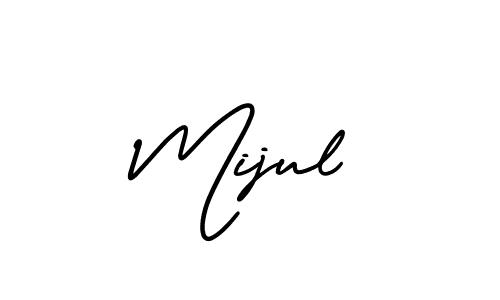 Also You can easily find your signature by using the search form. We will create Mijul name handwritten signature images for you free of cost using AmerikaSignatureDemo-Regular sign style. Mijul signature style 3 images and pictures png