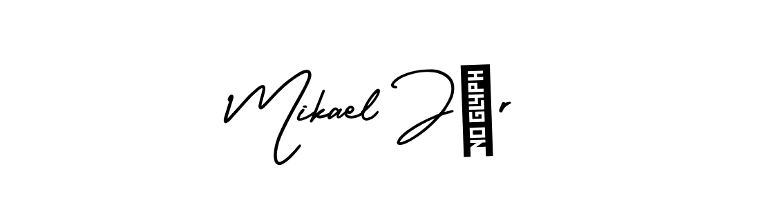 How to make Mikael Jär signature? AmerikaSignatureDemo-Regular is a professional autograph style. Create handwritten signature for Mikael Jär name. Mikael Jär signature style 3 images and pictures png