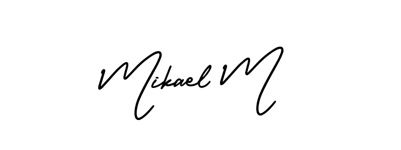 Once you've used our free online signature maker to create your best signature AmerikaSignatureDemo-Regular style, it's time to enjoy all of the benefits that Mikael M name signing documents. Mikael M signature style 3 images and pictures png