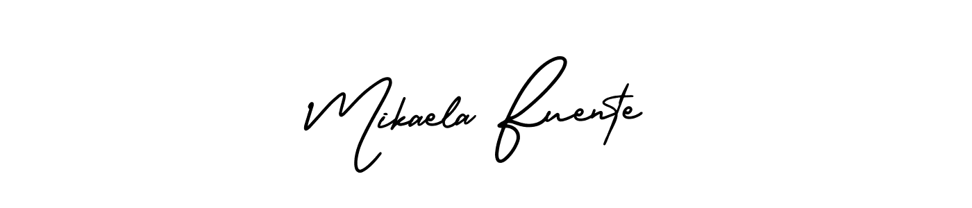 Best and Professional Signature Style for Mikaela Fuente. AmerikaSignatureDemo-Regular Best Signature Style Collection. Mikaela Fuente signature style 3 images and pictures png