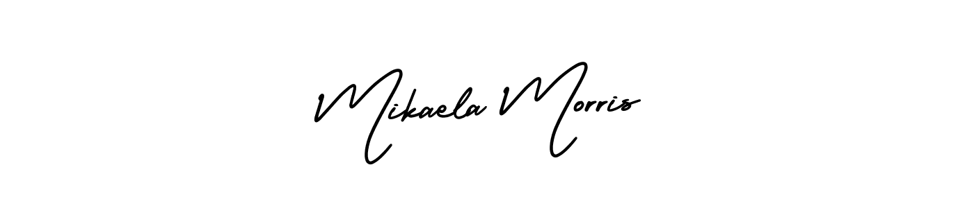 How to Draw Mikaela Morris signature style? AmerikaSignatureDemo-Regular is a latest design signature styles for name Mikaela Morris. Mikaela Morris signature style 3 images and pictures png