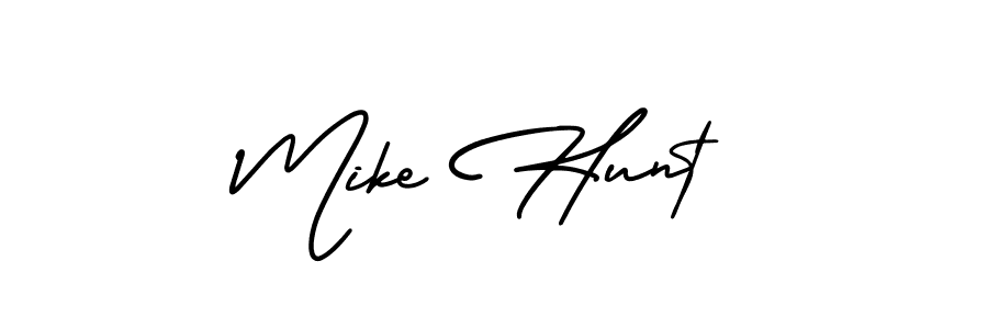 How to make Mike Hunt signature? AmerikaSignatureDemo-Regular is a professional autograph style. Create handwritten signature for Mike Hunt name. Mike Hunt signature style 3 images and pictures png