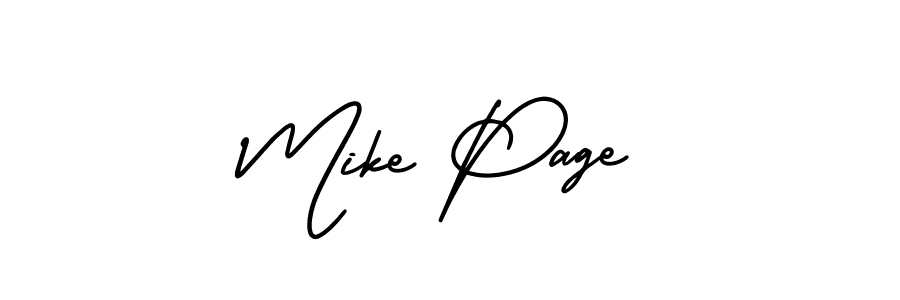 Create a beautiful signature design for name Mike Page. With this signature (AmerikaSignatureDemo-Regular) fonts, you can make a handwritten signature for free. Mike Page signature style 3 images and pictures png
