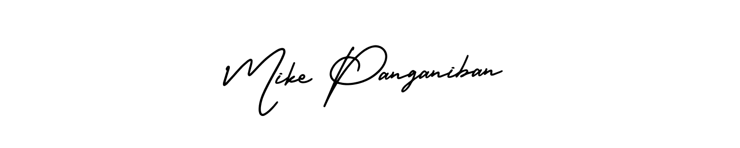 How to Draw Mike Panganiban signature style? AmerikaSignatureDemo-Regular is a latest design signature styles for name Mike Panganiban. Mike Panganiban signature style 3 images and pictures png