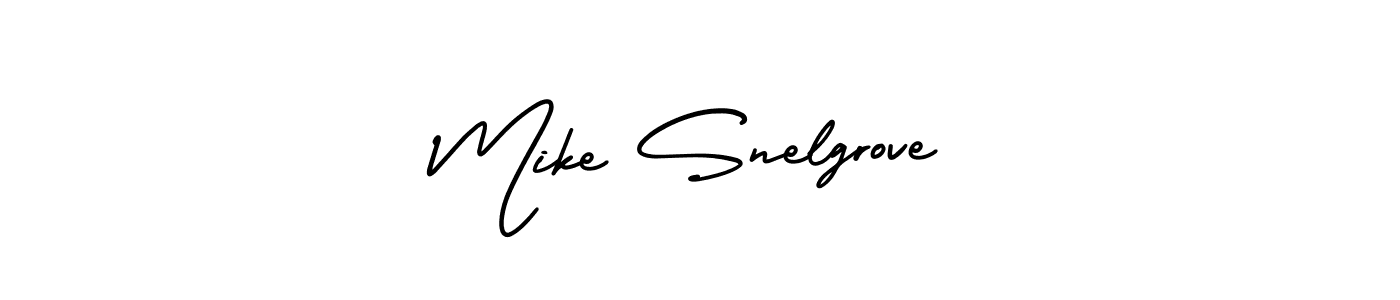 You should practise on your own different ways (AmerikaSignatureDemo-Regular) to write your name (Mike Snelgrove) in signature. don't let someone else do it for you. Mike Snelgrove signature style 3 images and pictures png