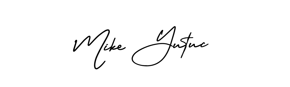Similarly AmerikaSignatureDemo-Regular is the best handwritten signature design. Signature creator online .You can use it as an online autograph creator for name Mike Yutuc. Mike Yutuc signature style 3 images and pictures png
