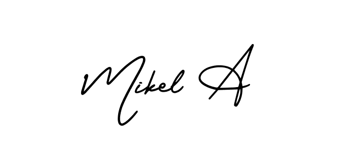 Once you've used our free online signature maker to create your best signature AmerikaSignatureDemo-Regular style, it's time to enjoy all of the benefits that Mikel A name signing documents. Mikel A signature style 3 images and pictures png