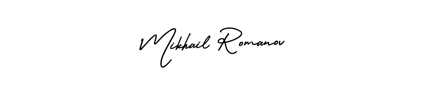 Also we have Mikhail Romanov name is the best signature style. Create professional handwritten signature collection using AmerikaSignatureDemo-Regular autograph style. Mikhail Romanov signature style 3 images and pictures png