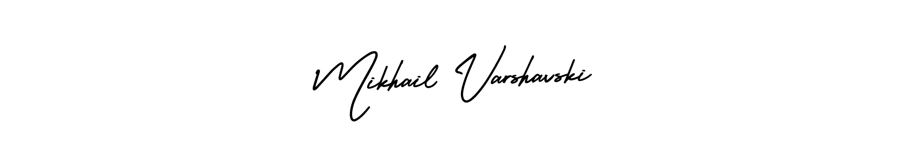 How to make Mikhail Varshavski name signature. Use AmerikaSignatureDemo-Regular style for creating short signs online. This is the latest handwritten sign. Mikhail Varshavski signature style 3 images and pictures png