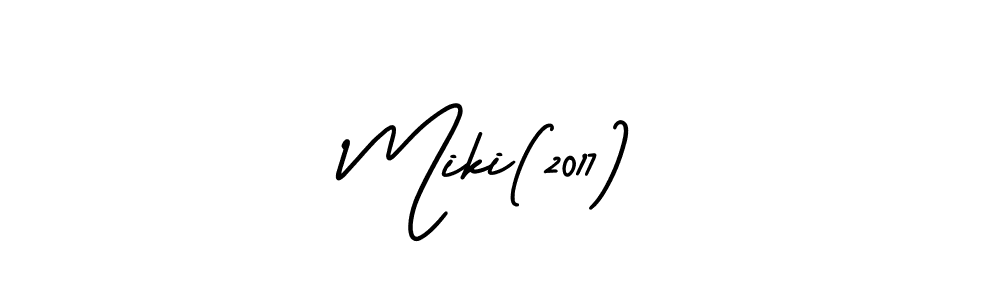 Use a signature maker to create a handwritten signature online. With this signature software, you can design (AmerikaSignatureDemo-Regular) your own signature for name Miki(2017). Miki(2017) signature style 3 images and pictures png