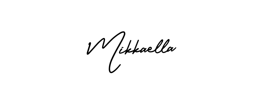 Make a beautiful signature design for name Mikkaella. With this signature (AmerikaSignatureDemo-Regular) style, you can create a handwritten signature for free. Mikkaella signature style 3 images and pictures png