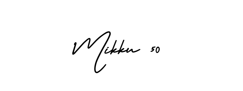 This is the best signature style for the Mikku 50 name. Also you like these signature font (AmerikaSignatureDemo-Regular). Mix name signature. Mikku 50 signature style 3 images and pictures png